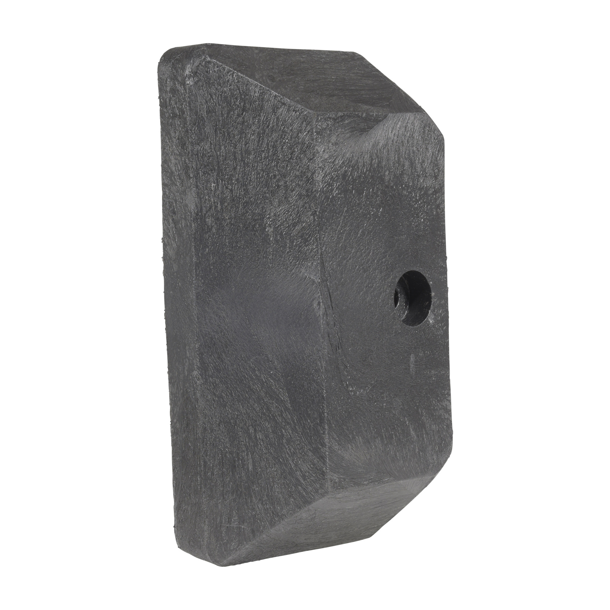 Vestil Plastic End Cap for Guard Rail System — Black, Lightweight, Durable, Model# GR-H2R-CAP-BK